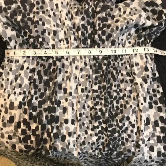 Banana Republic Factory Multi-Print Dotted Gray Black & White Maxi Dress-Size 8 - Picture 13 of 13